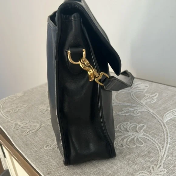 Coach Vintage Authenticated Lexington Black Leather/Shoulder/Briefcase Bag - Picture 6 of 17